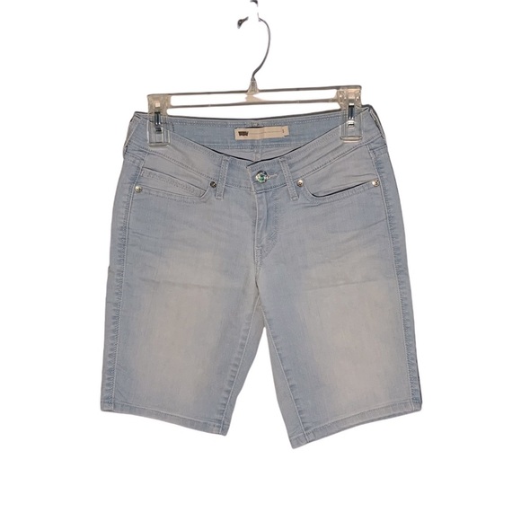 Levi Jean Light Blue Shorts - Picture 1 of 5